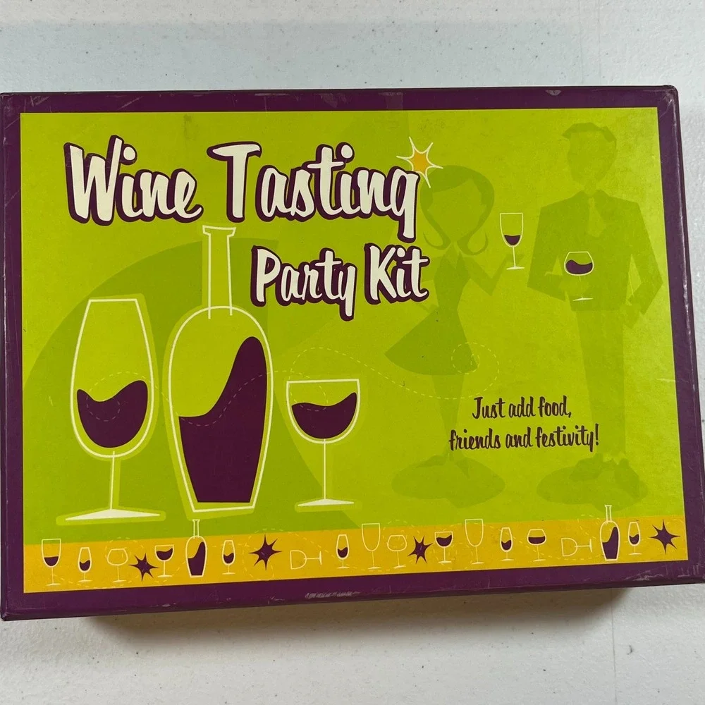Wine Tasting Party Kit Game – Blind Tasting Set – Host a Wine Party – NEW SEALED